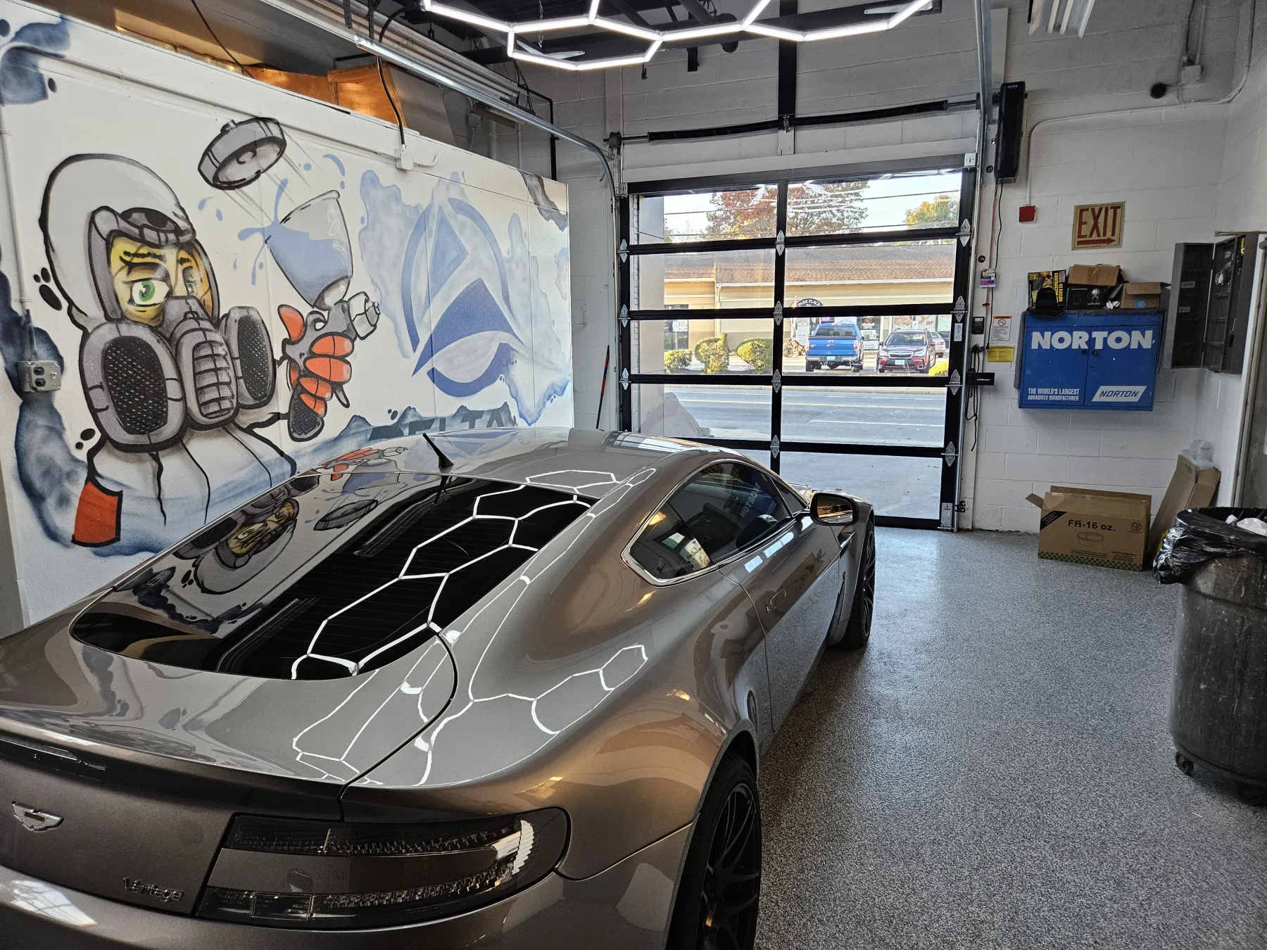 Aston Martin in the Delta Auto finishing bay